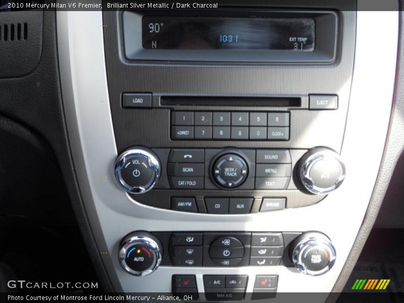 Brilliant Silver Metallic / Dark Charcoal 2010 Mercury Milan V6 Premier