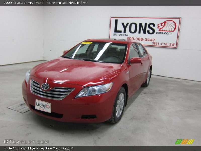 Barcelona Red Metallic / Ash 2009 Toyota Camry Hybrid