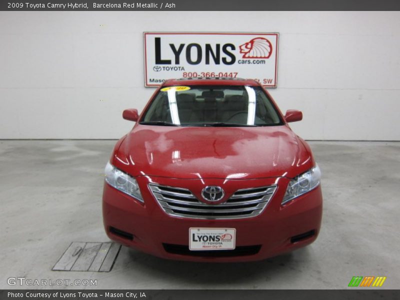 Barcelona Red Metallic / Ash 2009 Toyota Camry Hybrid