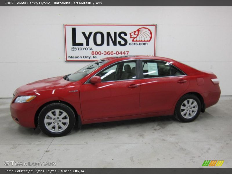 Barcelona Red Metallic / Ash 2009 Toyota Camry Hybrid