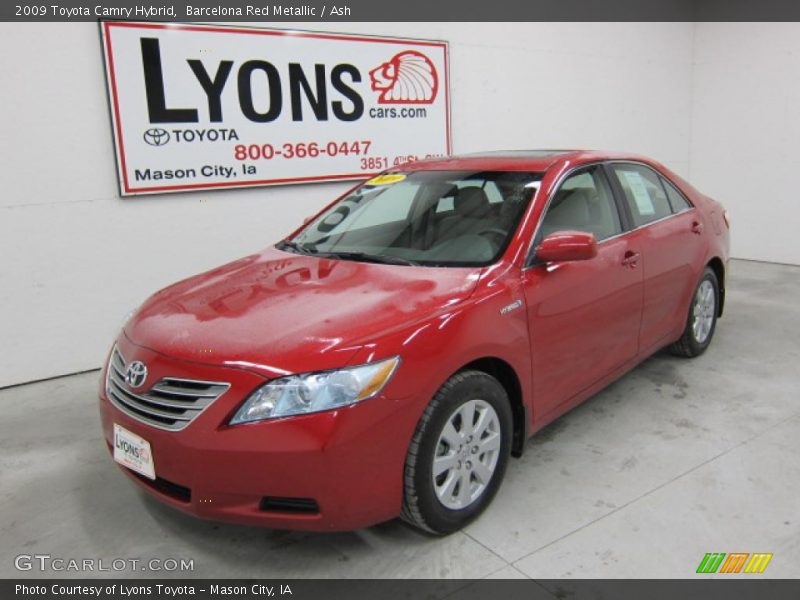 Barcelona Red Metallic / Ash 2009 Toyota Camry Hybrid