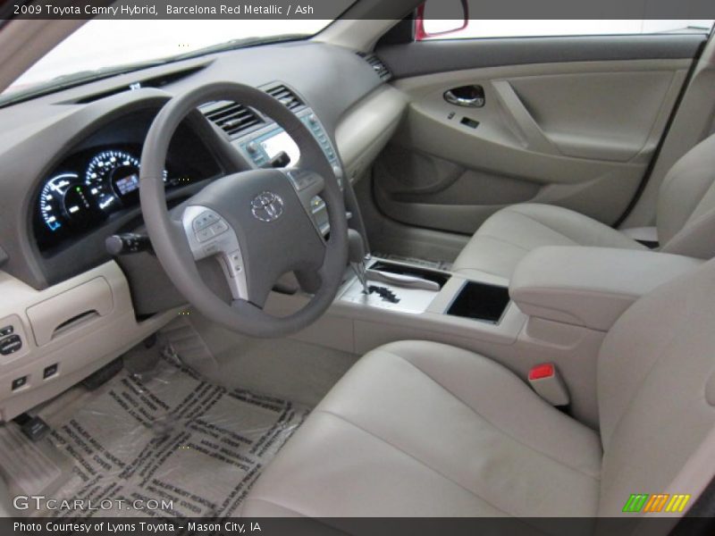 Barcelona Red Metallic / Ash 2009 Toyota Camry Hybrid