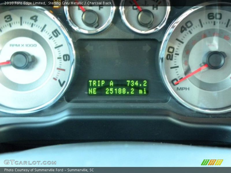 Sterling Grey Metallic / Charcoal Black 2010 Ford Edge Limited