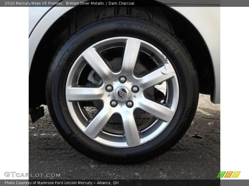 Brilliant Silver Metallic / Dark Charcoal 2010 Mercury Milan V6 Premier