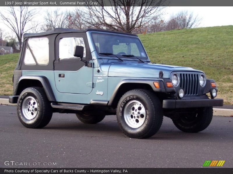 Gunmetal Pearl / Gray 1997 Jeep Wrangler Sport 4x4