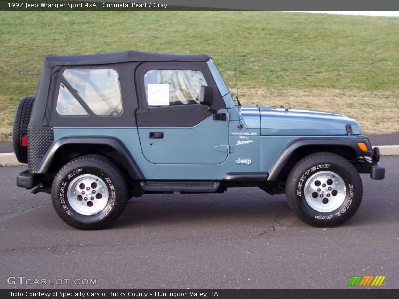 Gunmetal Pearl / Gray 1997 Jeep Wrangler Sport 4x4