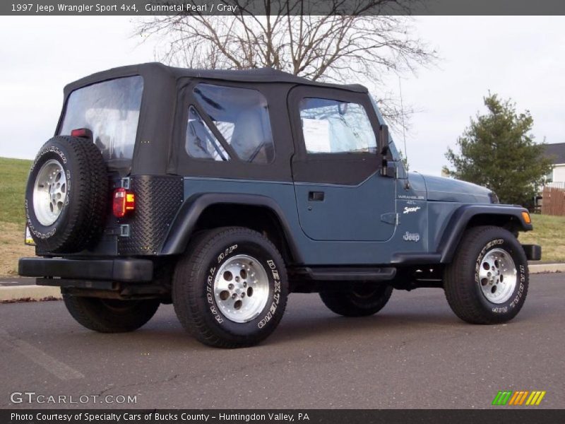 Gunmetal Pearl / Gray 1997 Jeep Wrangler Sport 4x4