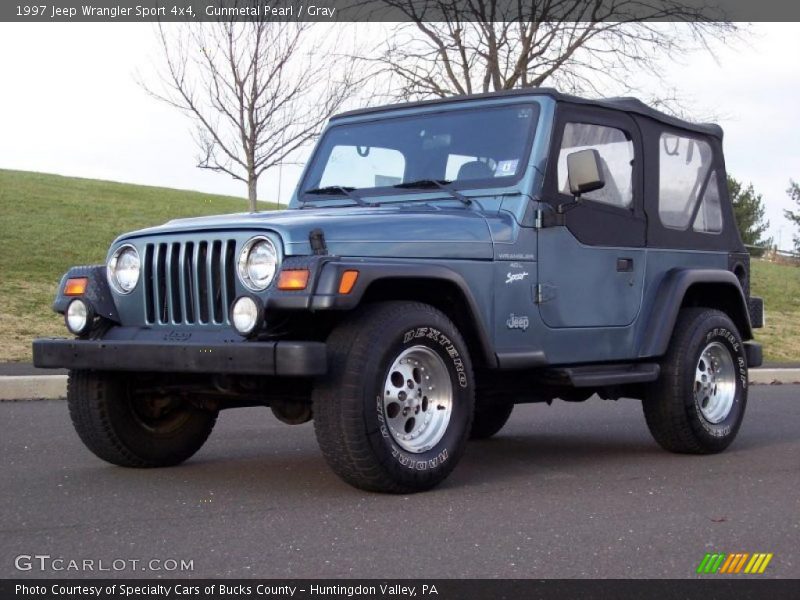 Gunmetal Pearl / Gray 1997 Jeep Wrangler Sport 4x4