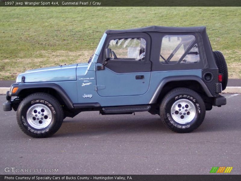 Gunmetal Pearl / Gray 1997 Jeep Wrangler Sport 4x4
