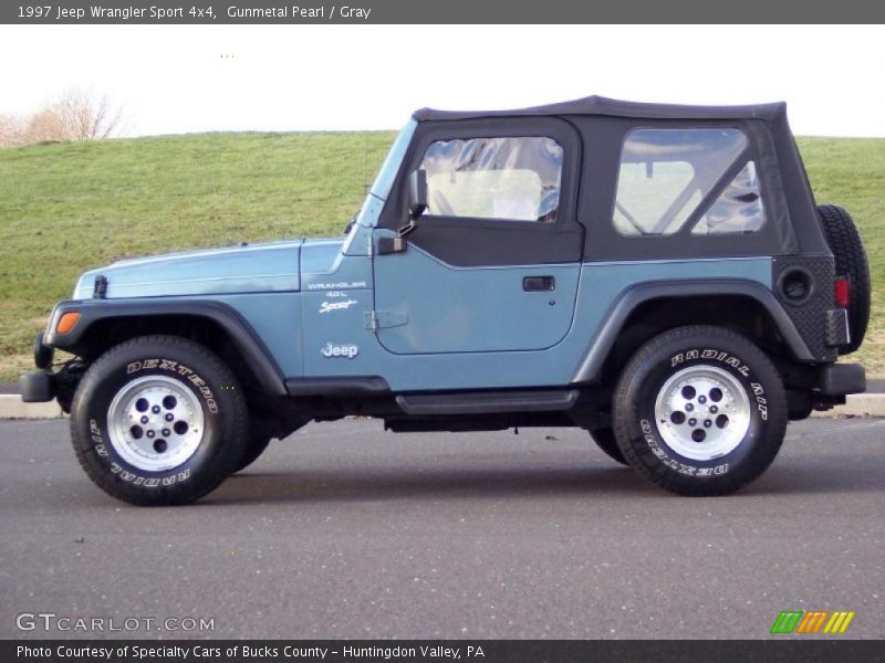 Gunmetal Pearl / Gray 1997 Jeep Wrangler Sport 4x4