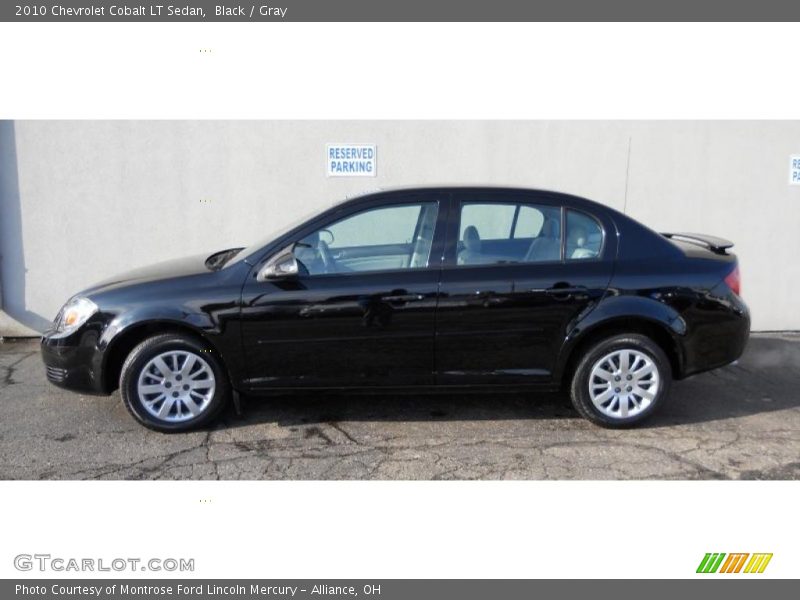 Black / Gray 2010 Chevrolet Cobalt LT Sedan