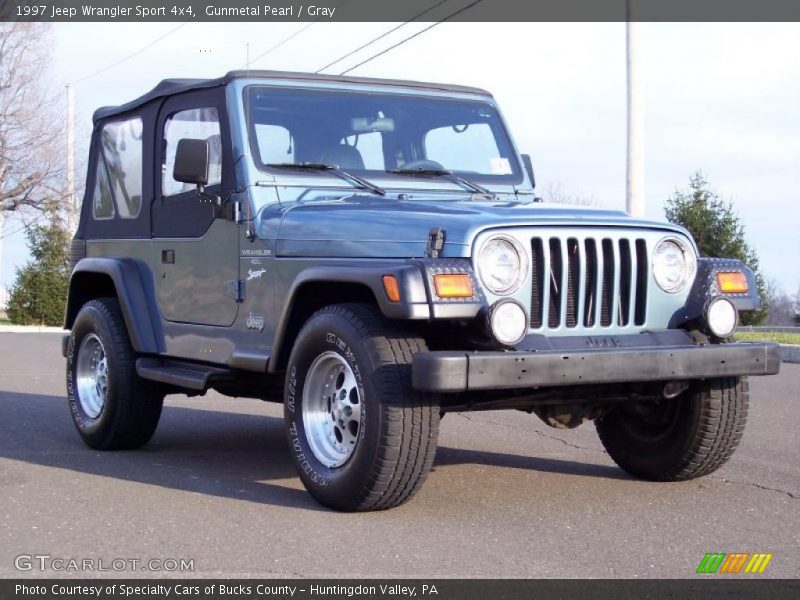 Gunmetal Pearl / Gray 1997 Jeep Wrangler Sport 4x4