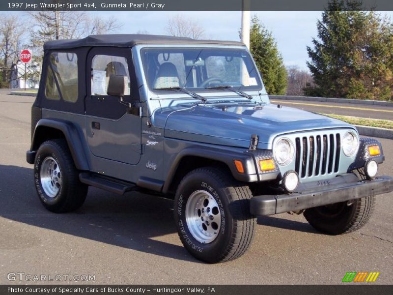 Gunmetal Pearl / Gray 1997 Jeep Wrangler Sport 4x4