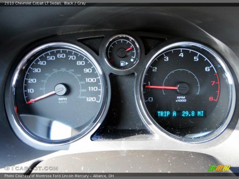 Black / Gray 2010 Chevrolet Cobalt LT Sedan
