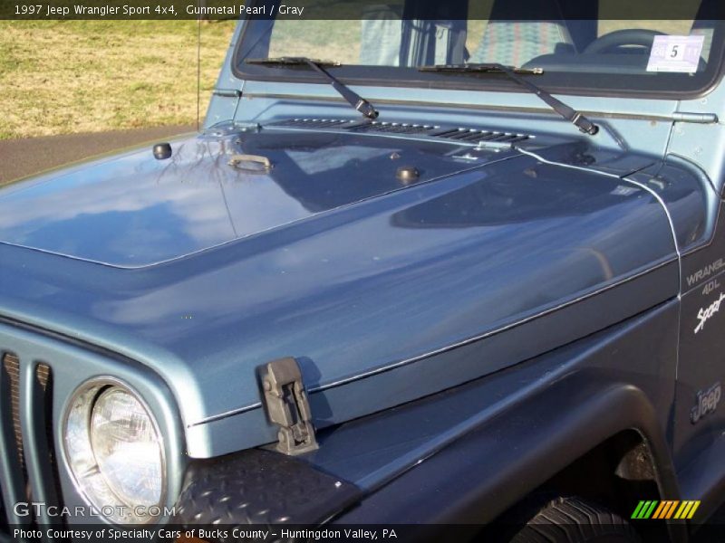 Gunmetal Pearl / Gray 1997 Jeep Wrangler Sport 4x4