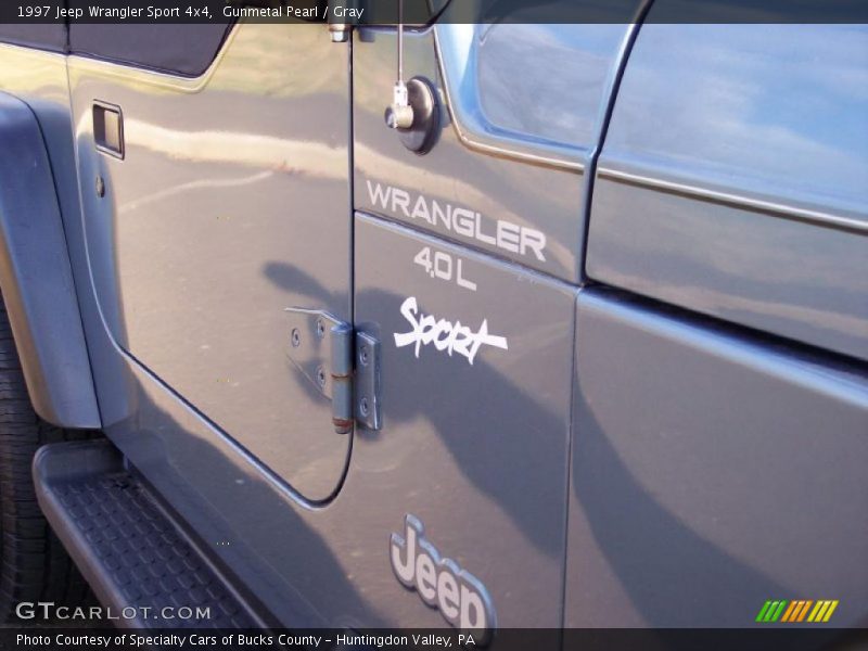 Gunmetal Pearl / Gray 1997 Jeep Wrangler Sport 4x4