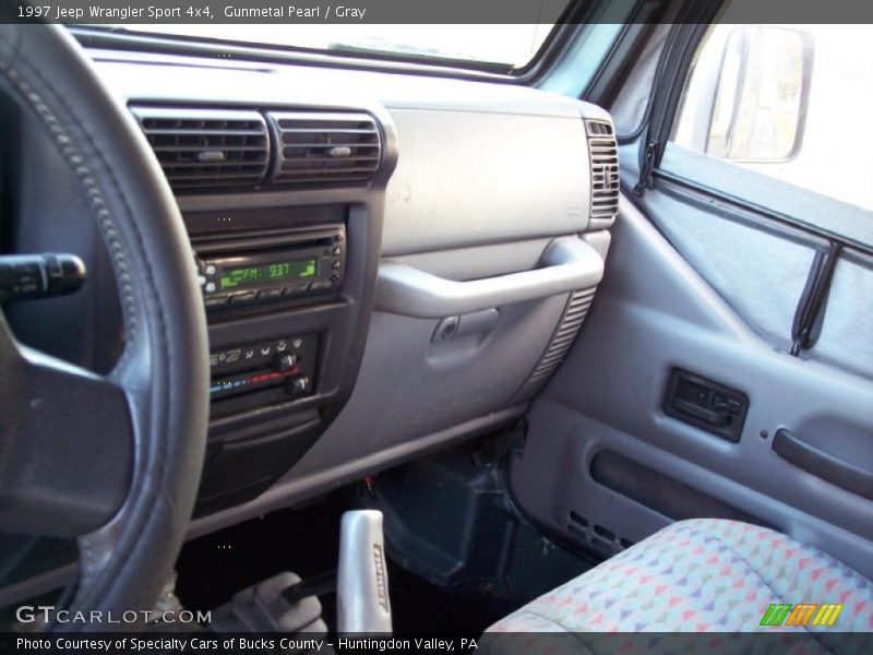 Gunmetal Pearl / Gray 1997 Jeep Wrangler Sport 4x4