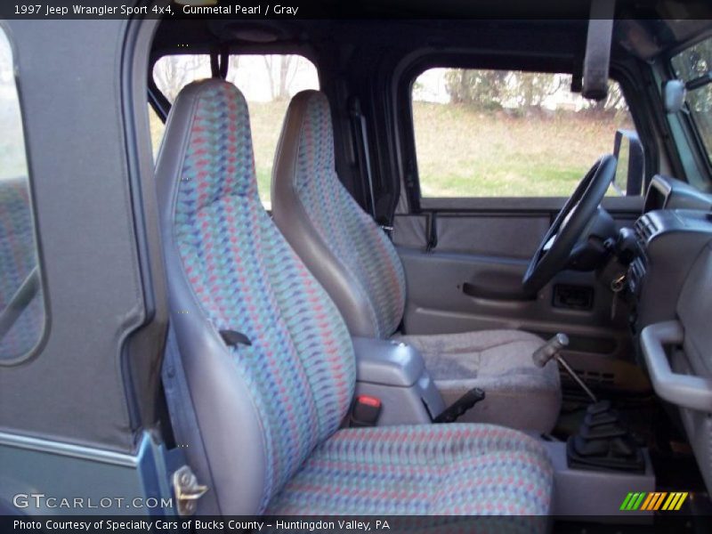 Gunmetal Pearl / Gray 1997 Jeep Wrangler Sport 4x4
