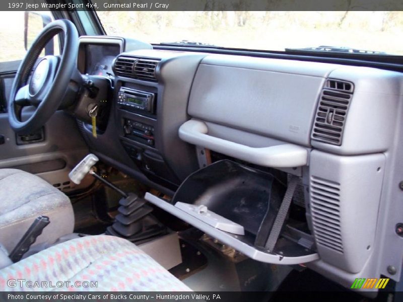Gunmetal Pearl / Gray 1997 Jeep Wrangler Sport 4x4