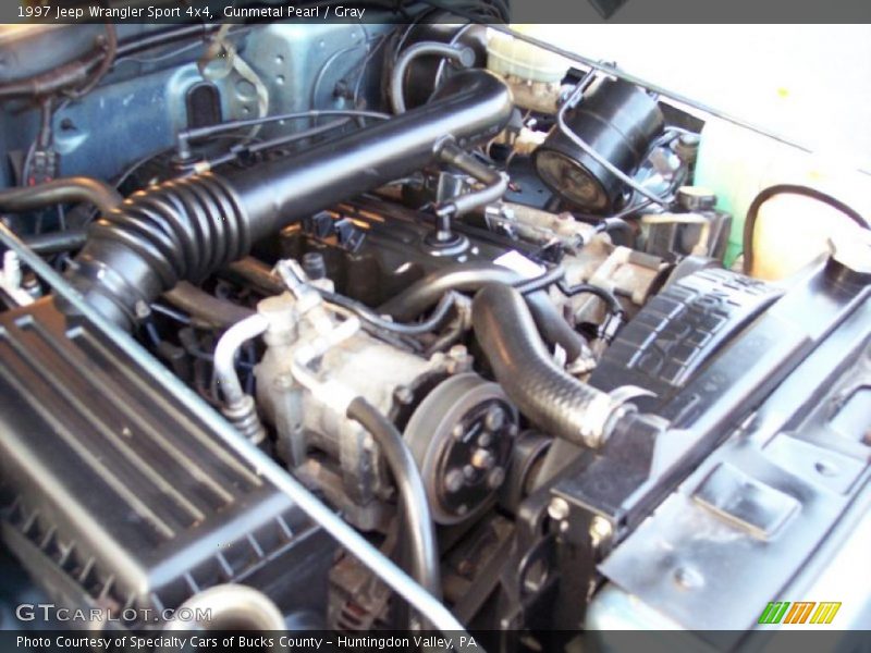 Gunmetal Pearl / Gray 1997 Jeep Wrangler Sport 4x4