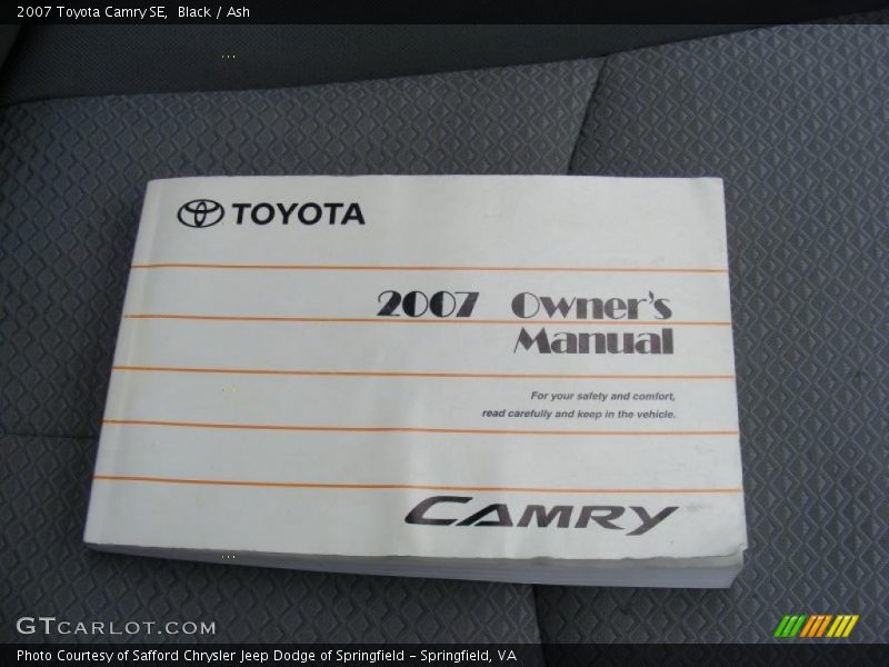 Black / Ash 2007 Toyota Camry SE