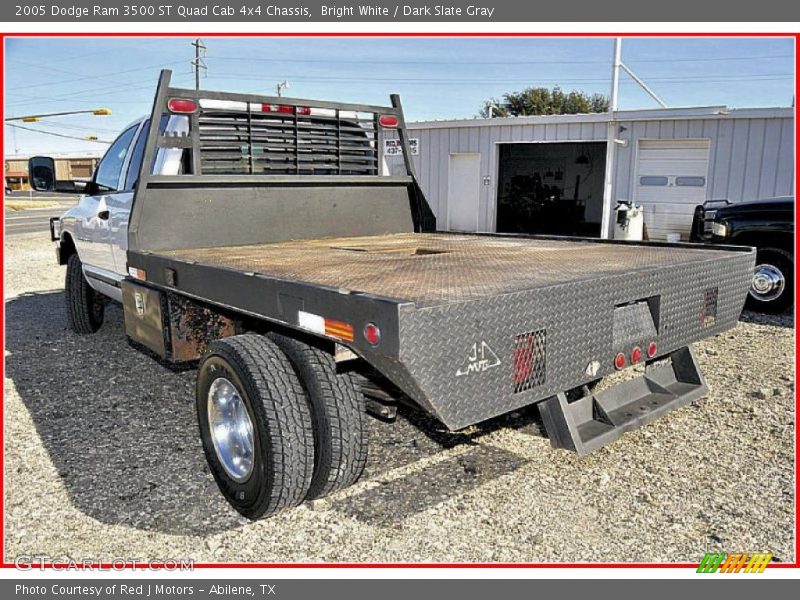 Bright White / Dark Slate Gray 2005 Dodge Ram 3500 ST Quad Cab 4x4 Chassis