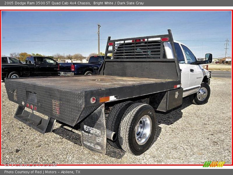 Bright White / Dark Slate Gray 2005 Dodge Ram 3500 ST Quad Cab 4x4 Chassis