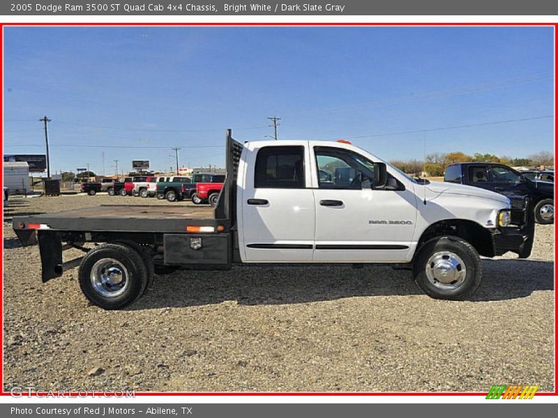 Bright White / Dark Slate Gray 2005 Dodge Ram 3500 ST Quad Cab 4x4 Chassis