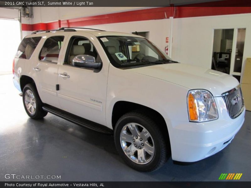 Summit White / Light Tan 2011 GMC Yukon SLT