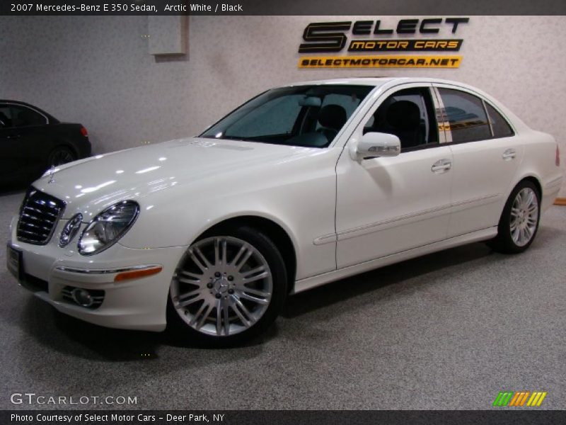 Arctic White / Black 2007 Mercedes-Benz E 350 Sedan