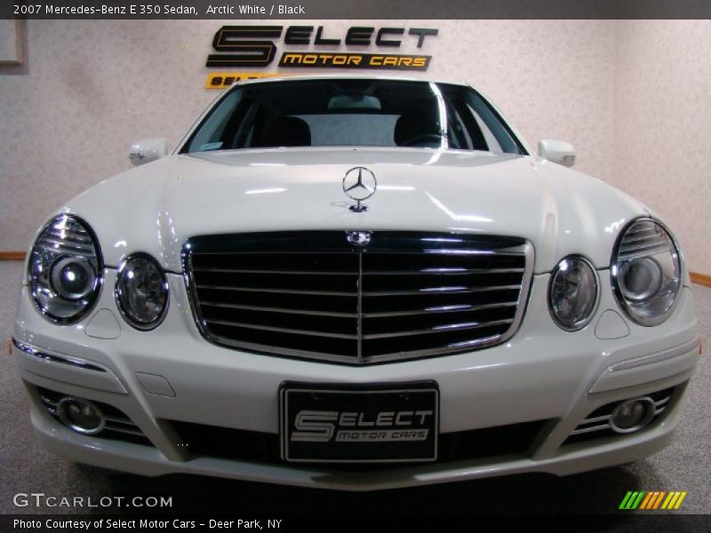 Arctic White / Black 2007 Mercedes-Benz E 350 Sedan