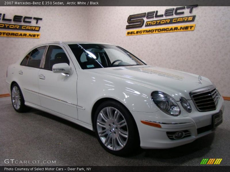 Arctic White / Black 2007 Mercedes-Benz E 350 Sedan