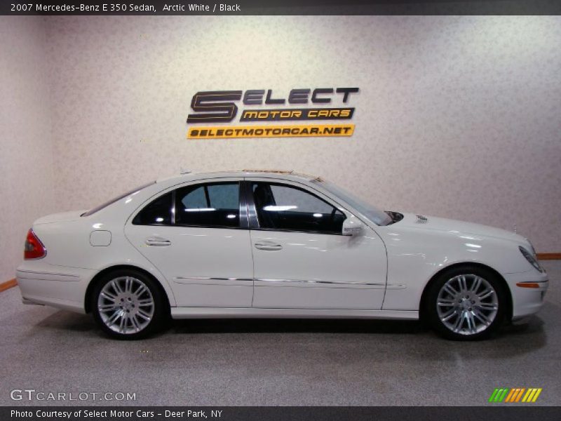 Arctic White / Black 2007 Mercedes-Benz E 350 Sedan