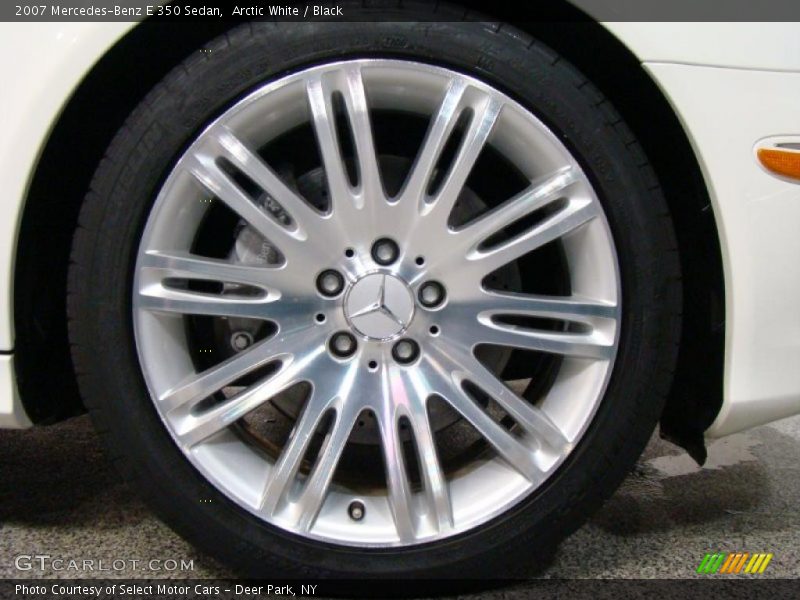 Arctic White / Black 2007 Mercedes-Benz E 350 Sedan