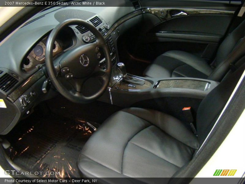 Arctic White / Black 2007 Mercedes-Benz E 350 Sedan