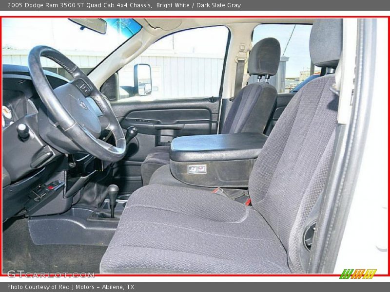 Bright White / Dark Slate Gray 2005 Dodge Ram 3500 ST Quad Cab 4x4 Chassis