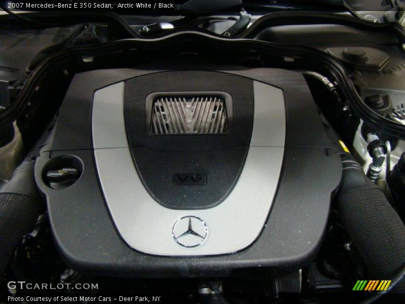 Arctic White / Black 2007 Mercedes-Benz E 350 Sedan