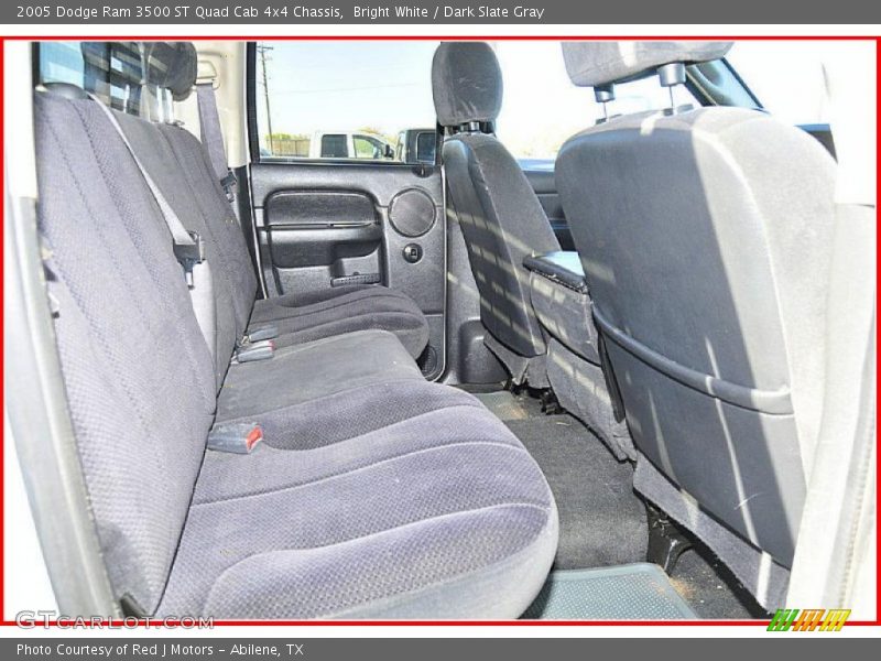 Bright White / Dark Slate Gray 2005 Dodge Ram 3500 ST Quad Cab 4x4 Chassis