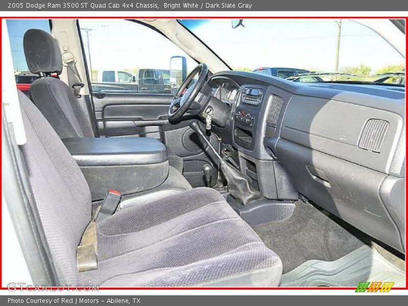Bright White / Dark Slate Gray 2005 Dodge Ram 3500 ST Quad Cab 4x4 Chassis