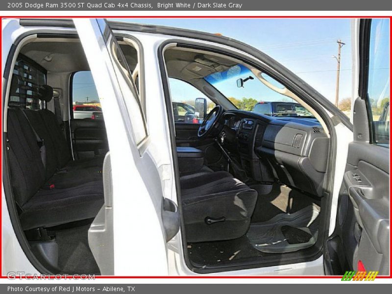 Bright White / Dark Slate Gray 2005 Dodge Ram 3500 ST Quad Cab 4x4 Chassis