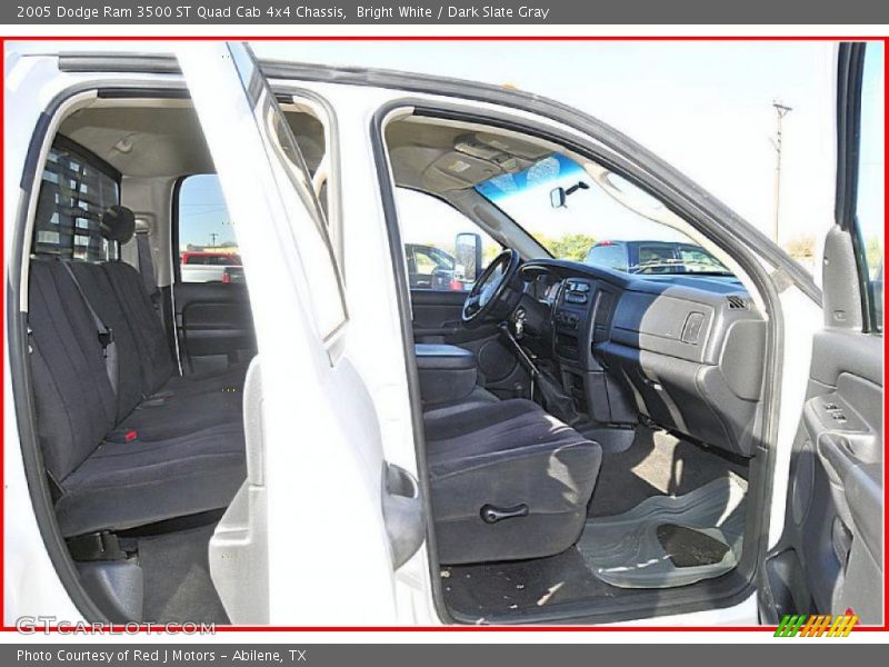 Bright White / Dark Slate Gray 2005 Dodge Ram 3500 ST Quad Cab 4x4 Chassis