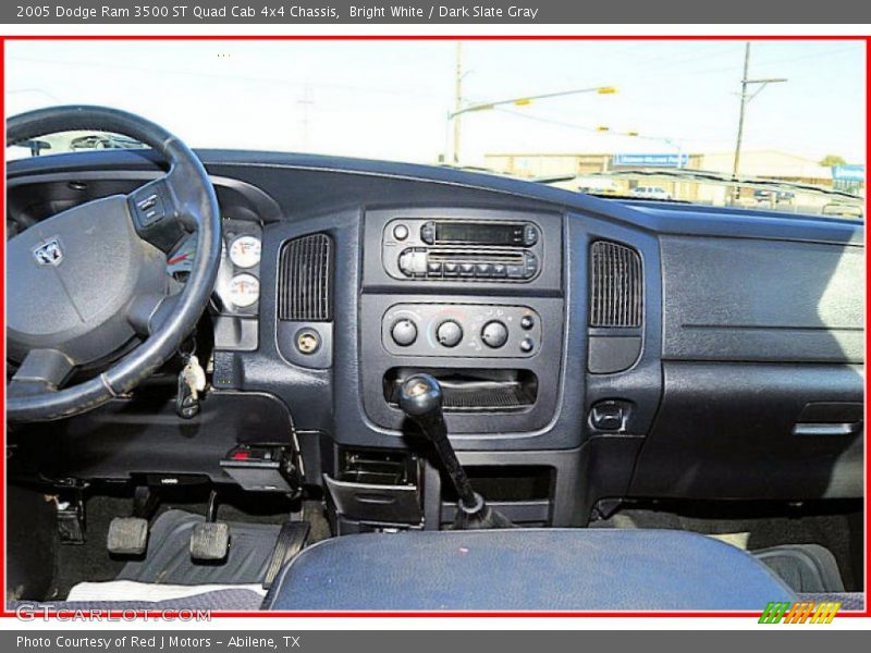 Bright White / Dark Slate Gray 2005 Dodge Ram 3500 ST Quad Cab 4x4 Chassis