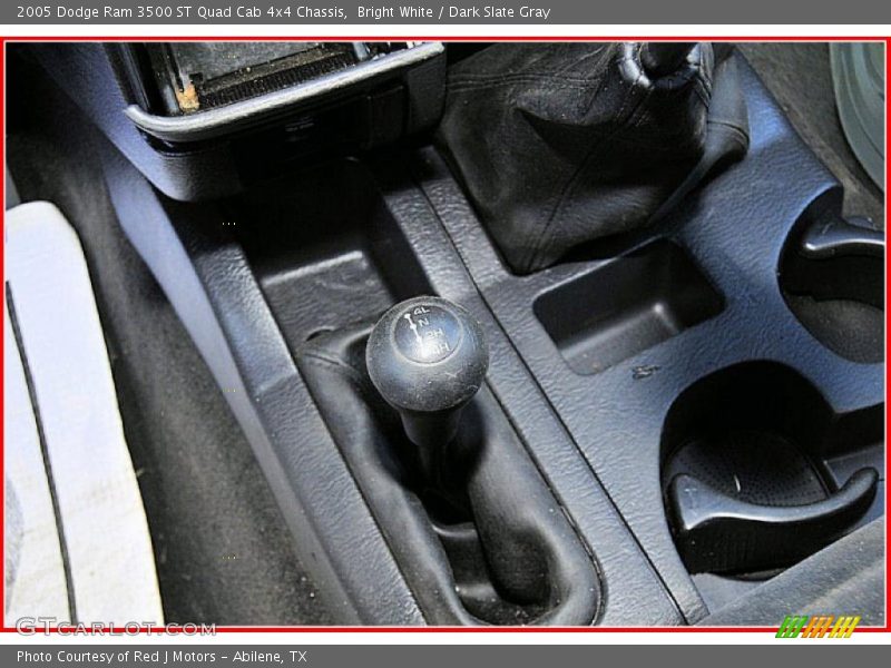 Bright White / Dark Slate Gray 2005 Dodge Ram 3500 ST Quad Cab 4x4 Chassis