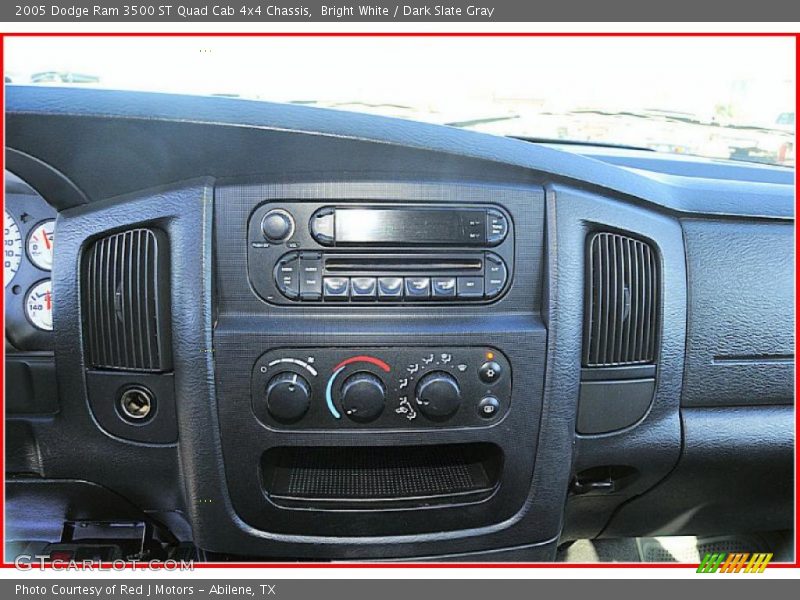 Bright White / Dark Slate Gray 2005 Dodge Ram 3500 ST Quad Cab 4x4 Chassis