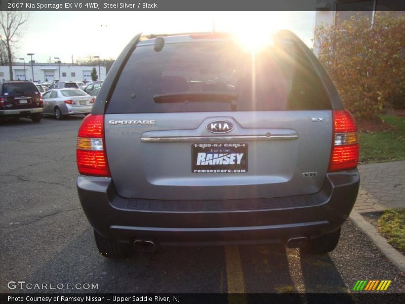 Steel Silver / Black 2007 Kia Sportage EX V6 4WD