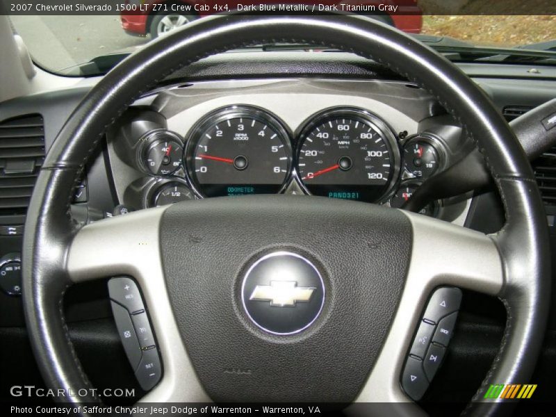 Dark Blue Metallic / Dark Titanium Gray 2007 Chevrolet Silverado 1500 LT Z71 Crew Cab 4x4