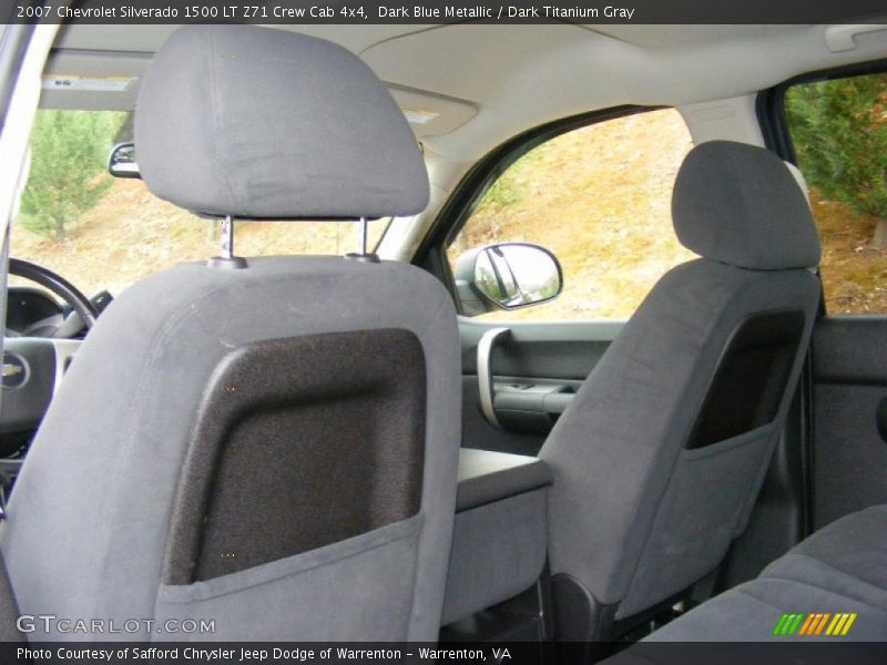 Dark Blue Metallic / Dark Titanium Gray 2007 Chevrolet Silverado 1500 LT Z71 Crew Cab 4x4