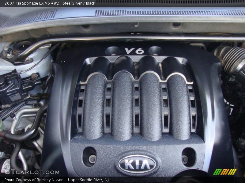 Steel Silver / Black 2007 Kia Sportage EX V6 4WD