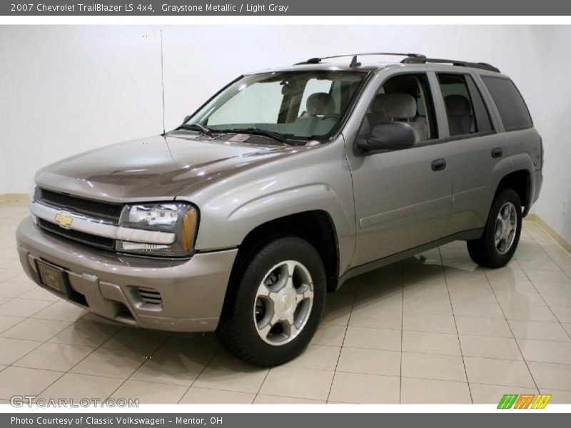 Graystone Metallic / Light Gray 2007 Chevrolet TrailBlazer LS 4x4