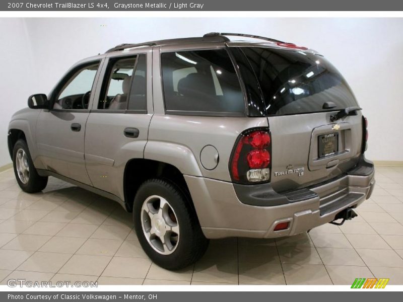 Graystone Metallic / Light Gray 2007 Chevrolet TrailBlazer LS 4x4